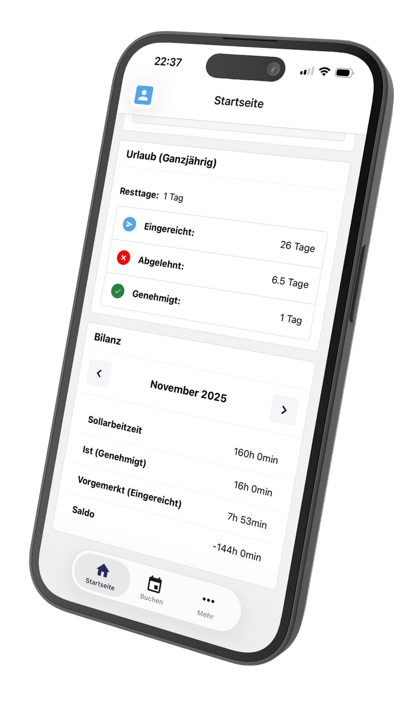Dashboard Bilanz Screen
